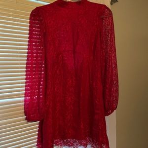 NWT size 2 Anthropologie Maeve Open-Back Lace Mini Dress